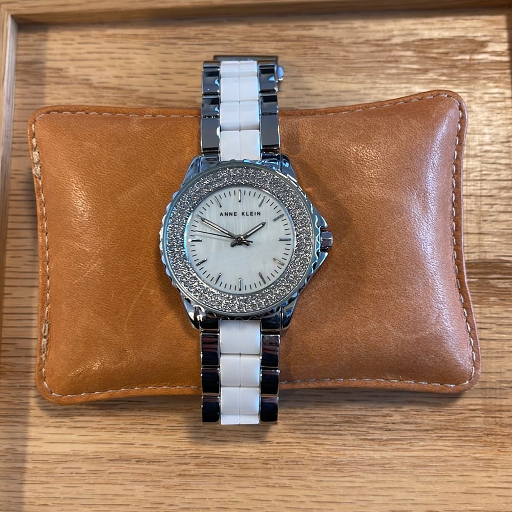 Anne Klein Women’s AK/1627 Ceramic Bracelet Watch
